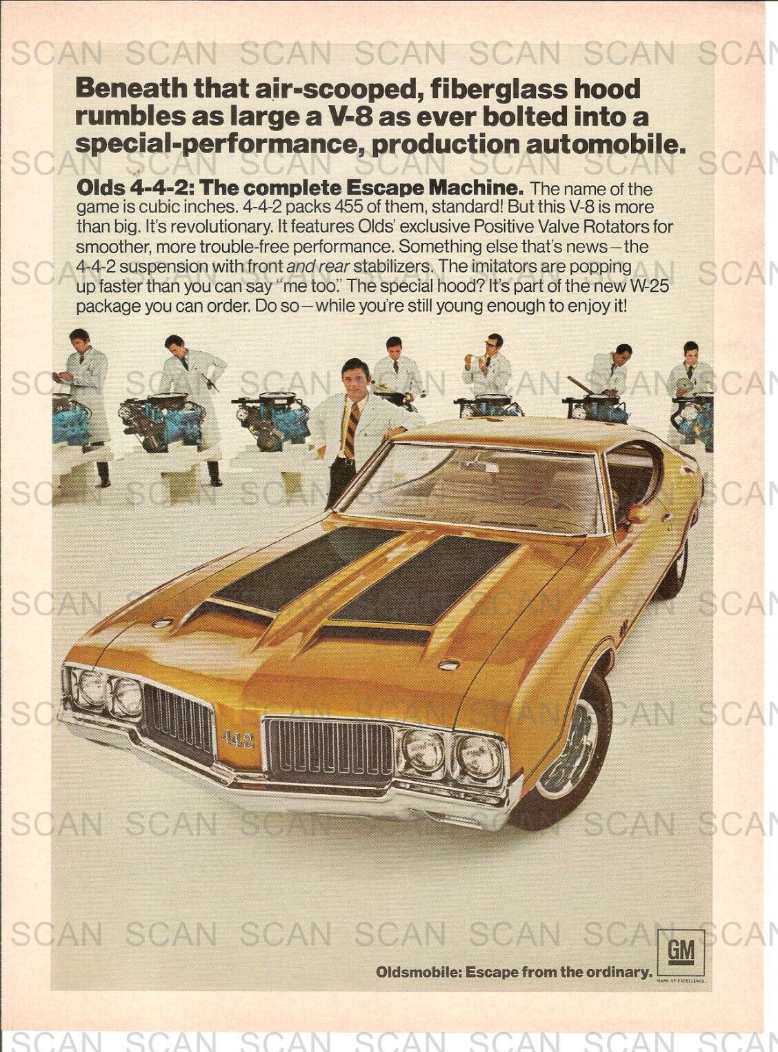 1970 Oldsmobile 442 Vintage Magazine Ad   'The Complete Escape Machine'