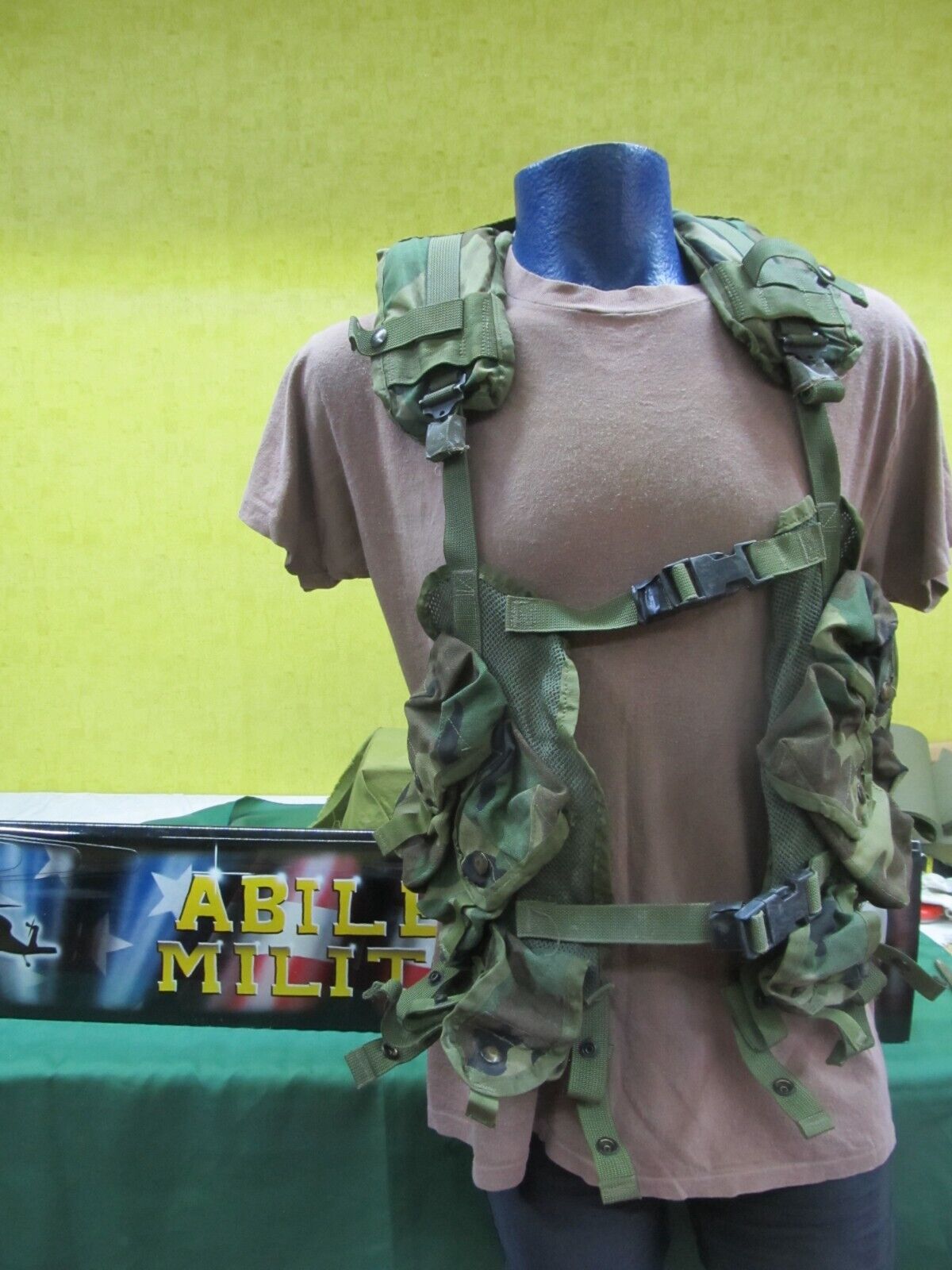 US Military Load Bearing Vest Enhanced Woodland BDU Camo Tactical Vest LBV MINT