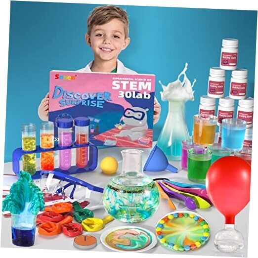  Science Kit with 30 Science Lab Experiments,DIY STEM Educational Learning 