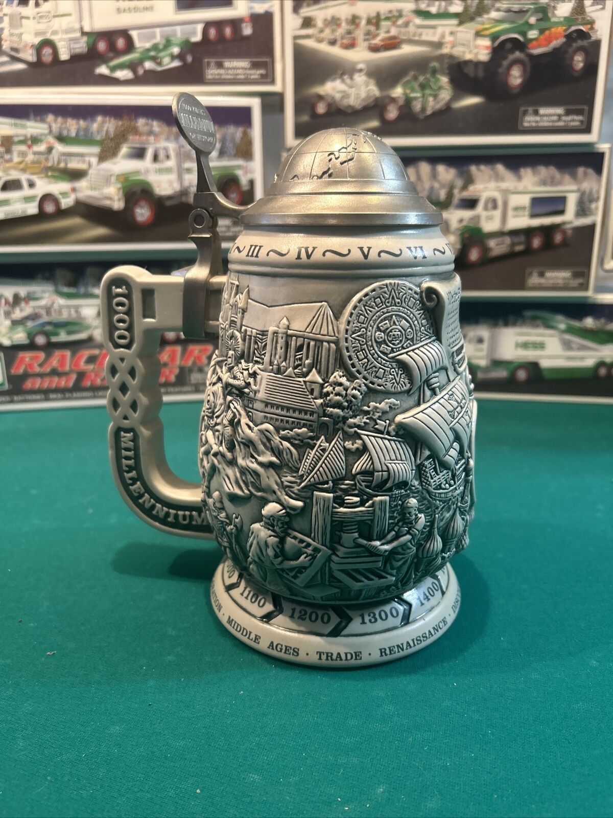 Avon 1999 Millennium 1000 Years of History Coors Brewing Lidded Beer Stein