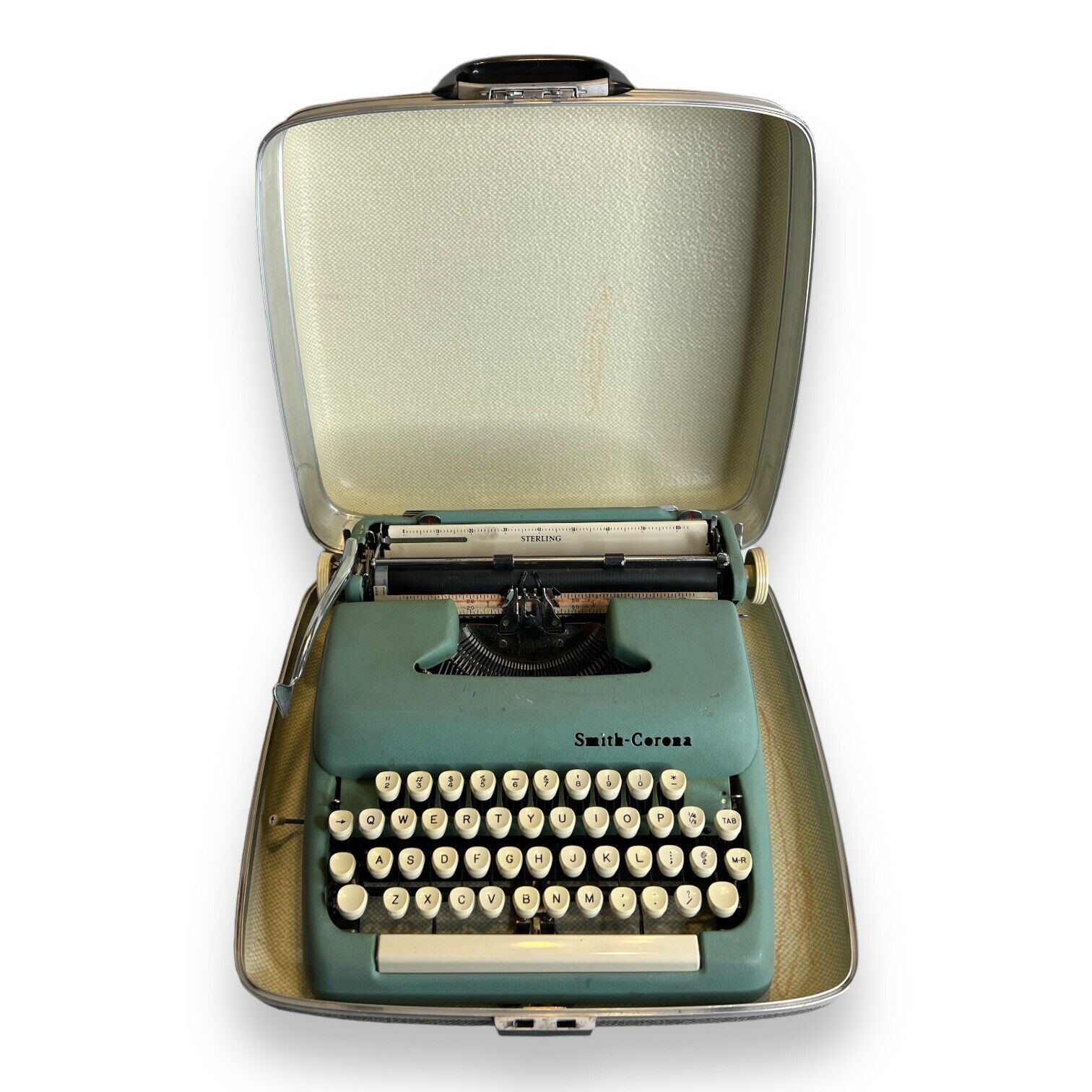 VTG 1959 Smith Corona Sterling Typewriter 5A w/ Case **READ**