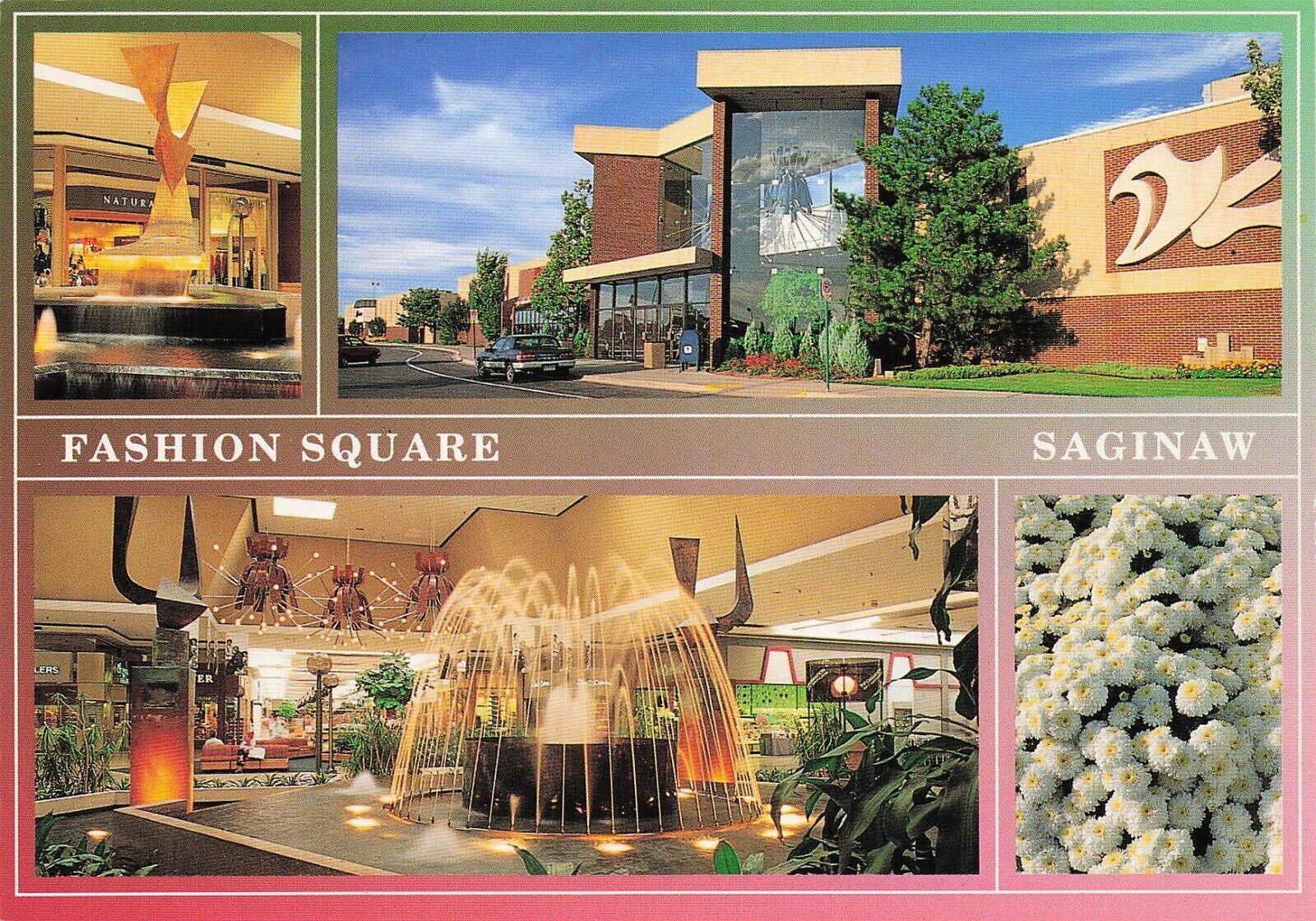 Saginaw MI Michigan Fashion Square Mall Interior Multi View 6x4 Postcard E11
