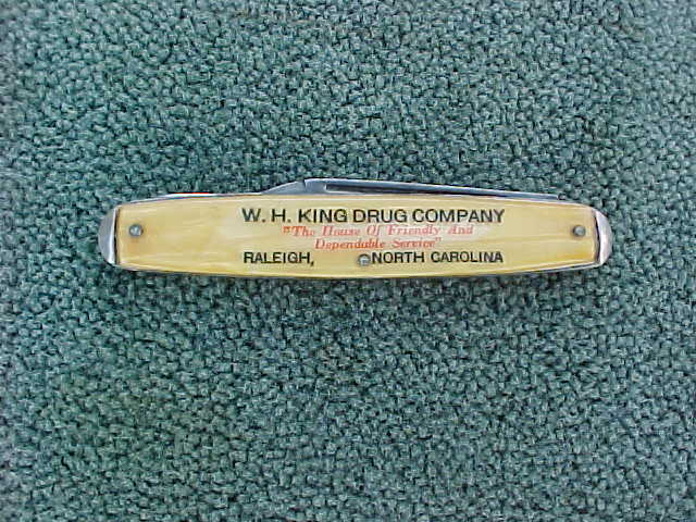 Vintage BRIT-NIFE Advertising Pocket Knife Drugstore Raleigh North Carolina RARE