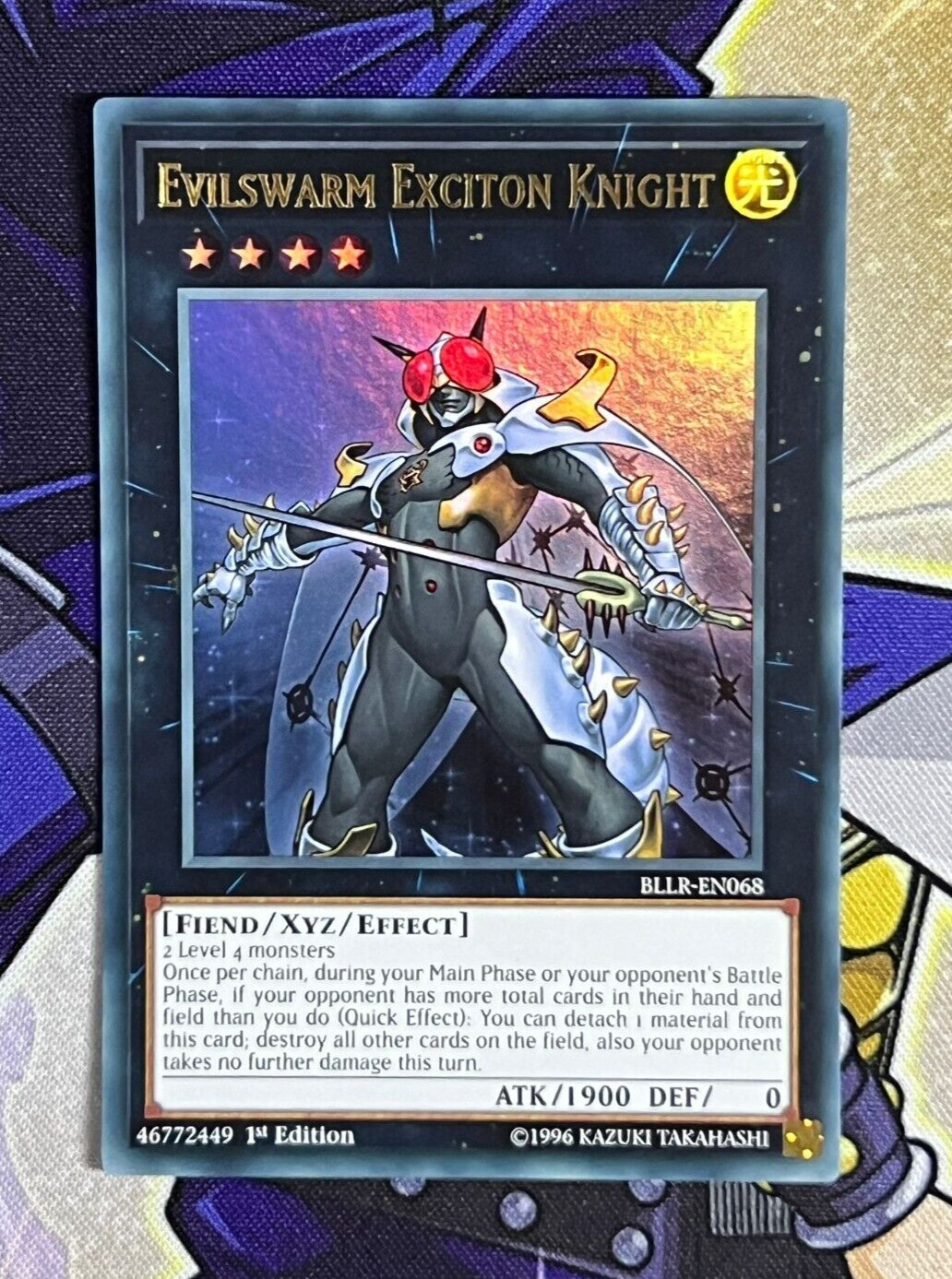 Yu-Gi-Oh Evilswarn Exciton Knight BLLR-EN068 Ultra Rare 1st Edition NM