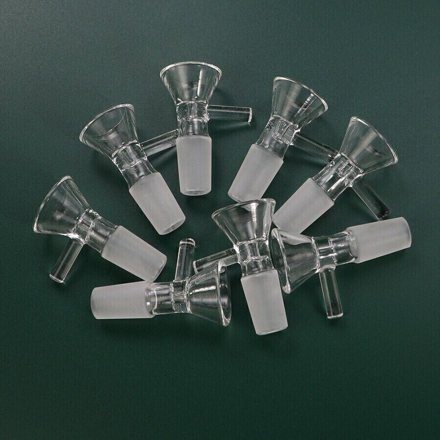 10unitsX 18mm Male Glass Bowl For Water Pipe Hookah Bong Replacement Head