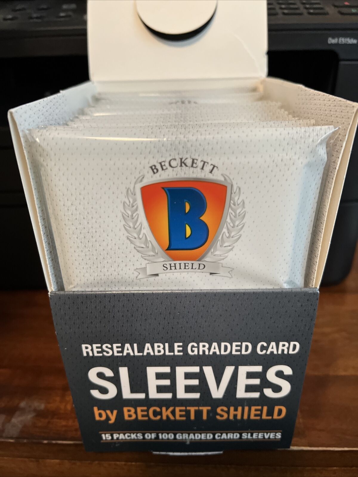 Beckett Shield Resealable Graded Card Sleeves 15 Packs of 100 - 1500 Total