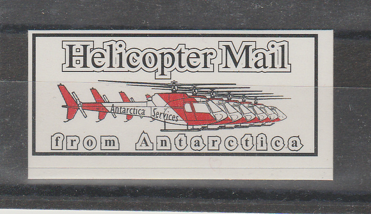 Polar Mail from Antarctica Service Helicopter Helicopter Mail