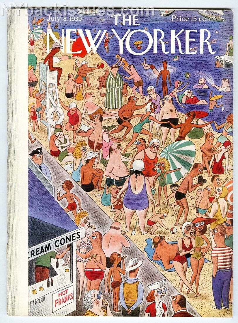 New Yorker magazine July 8 1939 Leo Rosten H.L. Mencken NY World's Fair MAP VFNM