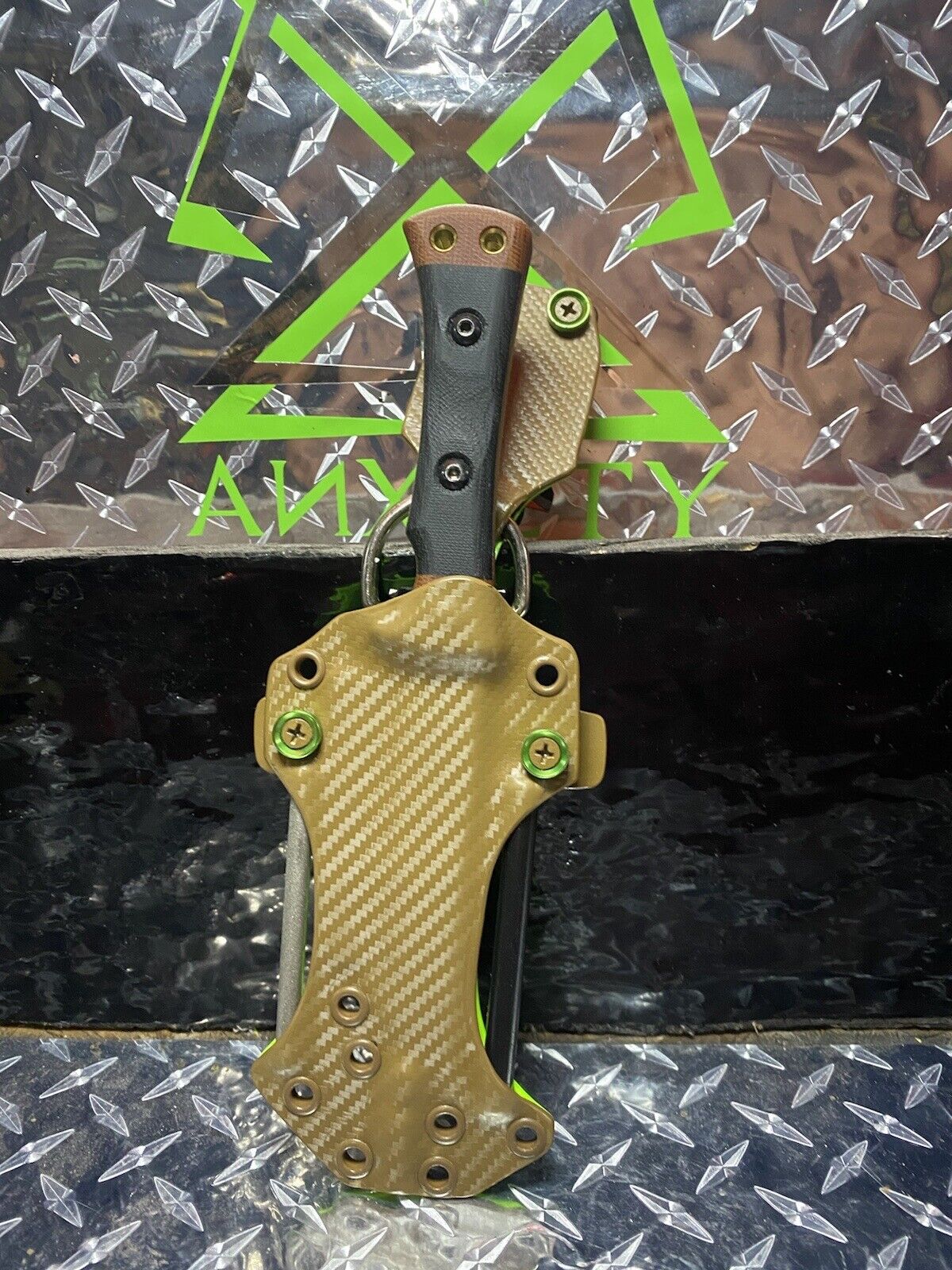 Tops Knives Woodcraft Dangler Kydex Sheath W/ 400grit&FERRO (KNIFE NOT INCLUDED)