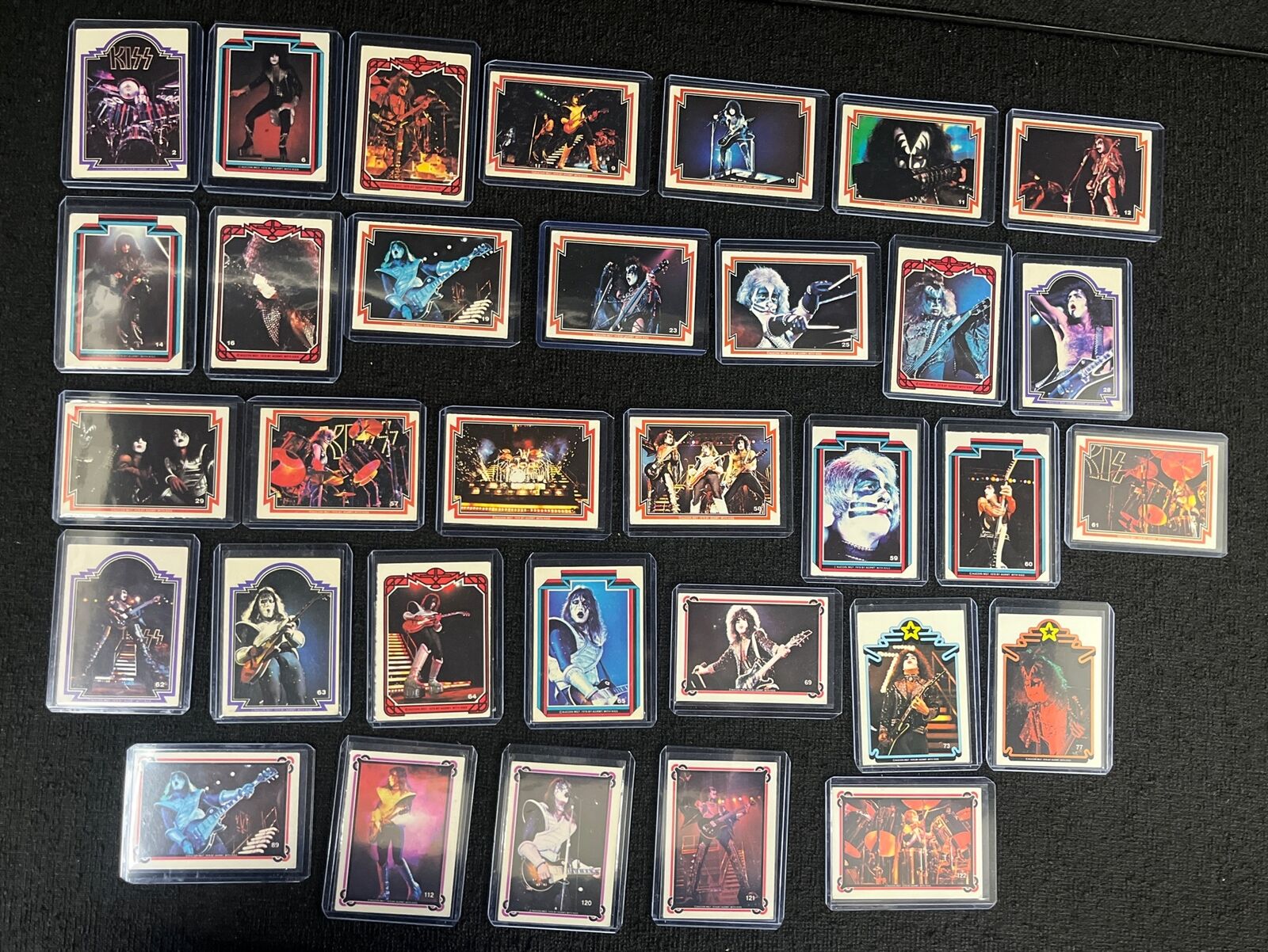 KISS LOT of 30 Trading Cards 1978 Gene Simmons Paul Stanley Ace Frehley Criss