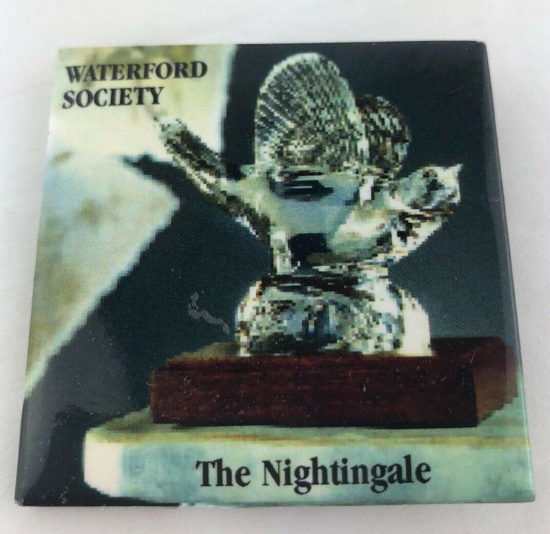 Vintage Waterford Society The Nightingale Button Pin Pinback 1990\'s