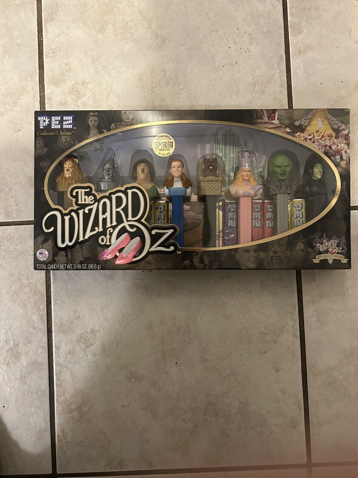 The Wizard of Oz Pez Dispenser Set LTD Edition #255566 70th Anniversary 8 Pc New