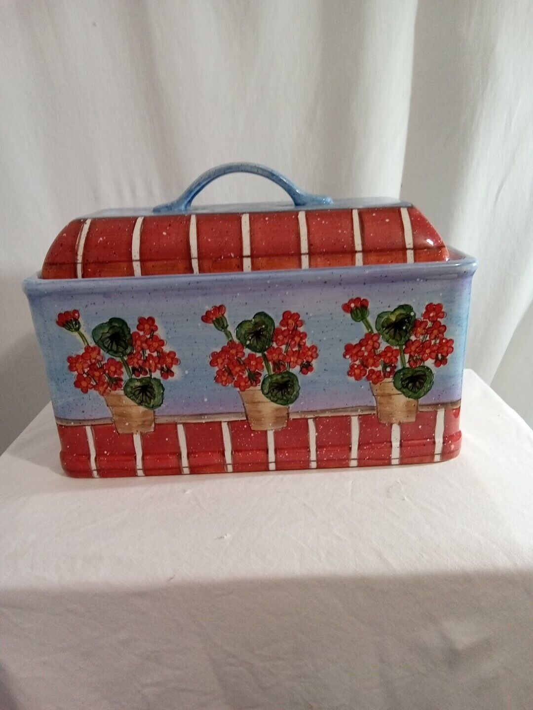 Vintage And Rare Department 56 BREAD BOX  Beautiful Condition. 