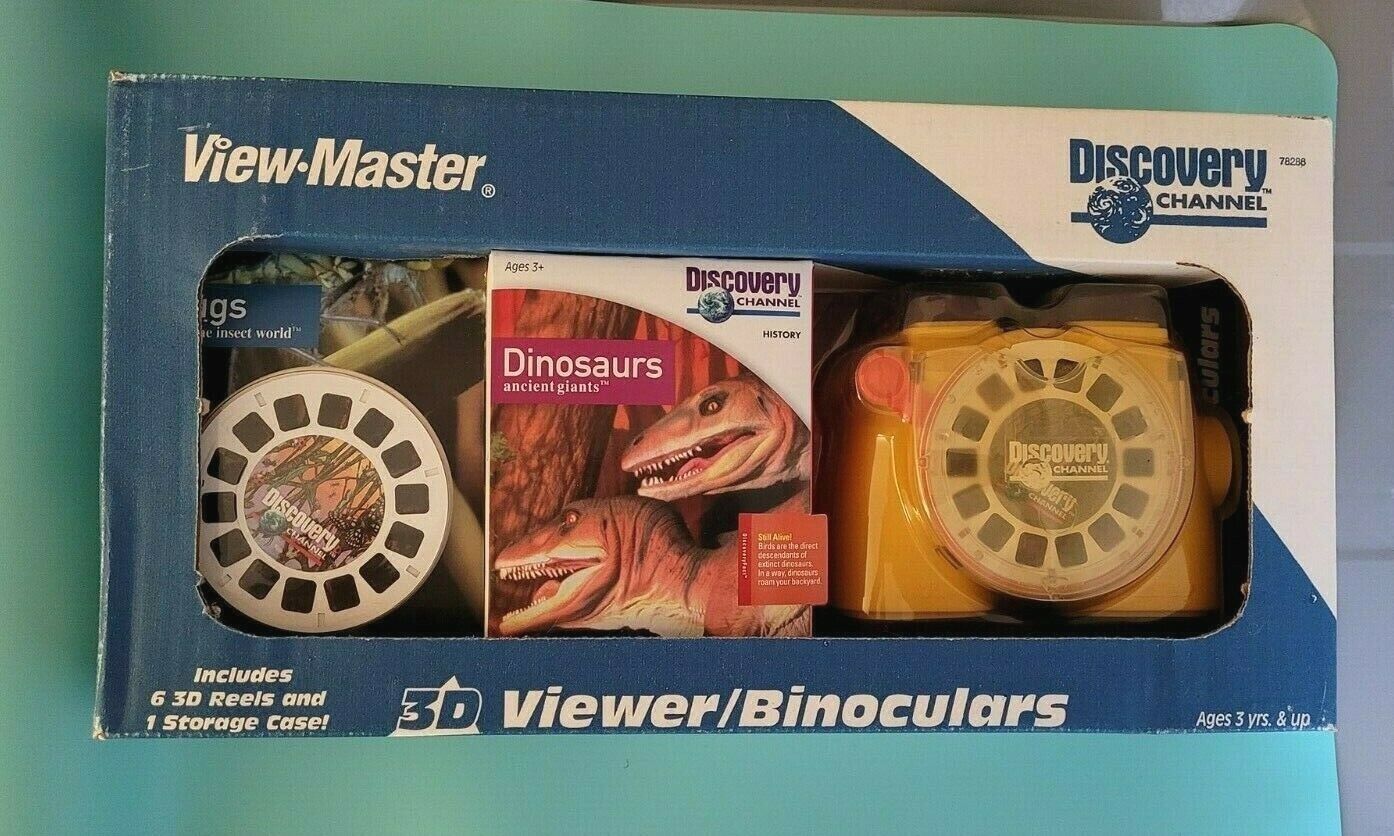 Sealed Original Discovery Channel Store Giftset view-master Viewer Reels Boxed