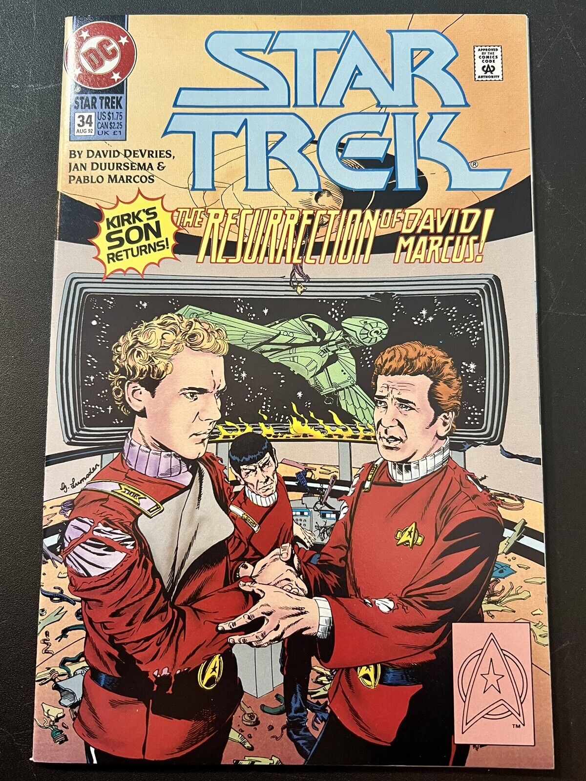 DC Comics~Star Trek~Kirk\'s Son Returns~The Resurrection Of David Marcus~#34~1992