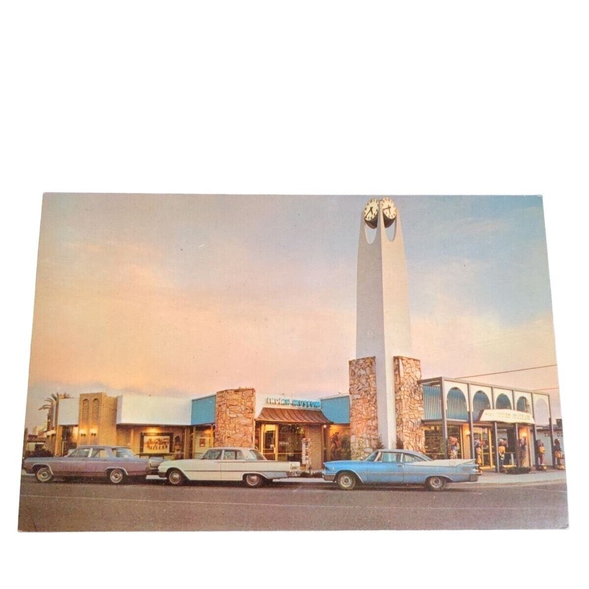 Postcard McGee\'s Indian Museum Tower Clock Building Arizona Chrome Unposted