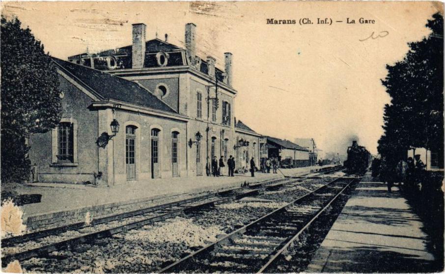 CPA AK MARANS - La Gare (211262)