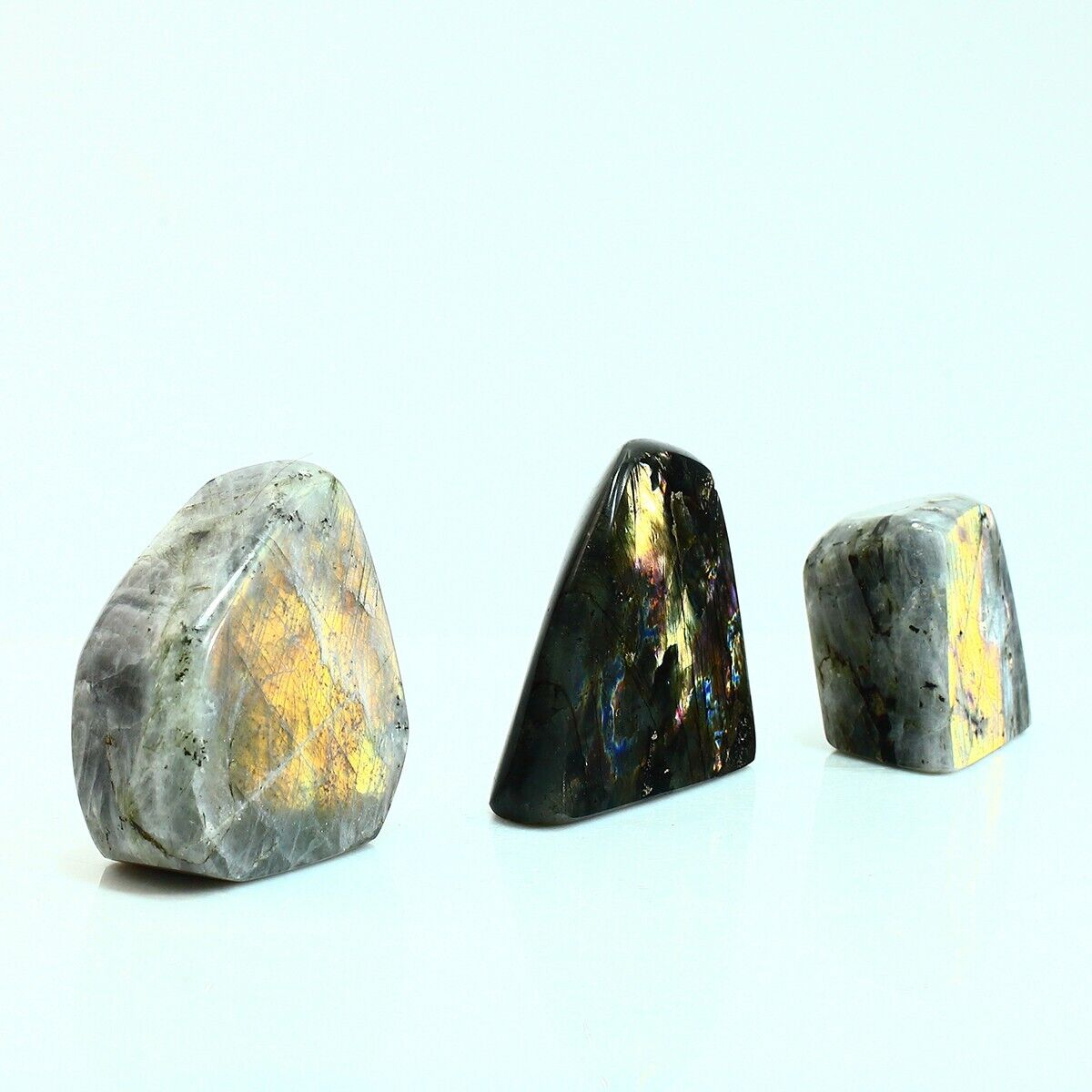 200g+ Natural Blue Light Flash Labradorite Crystal Mineral Specimen Healing Gift