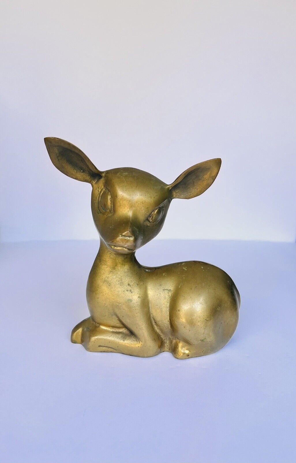 Vintage Brass Baby Deer Fawn Bambi 6 3/4