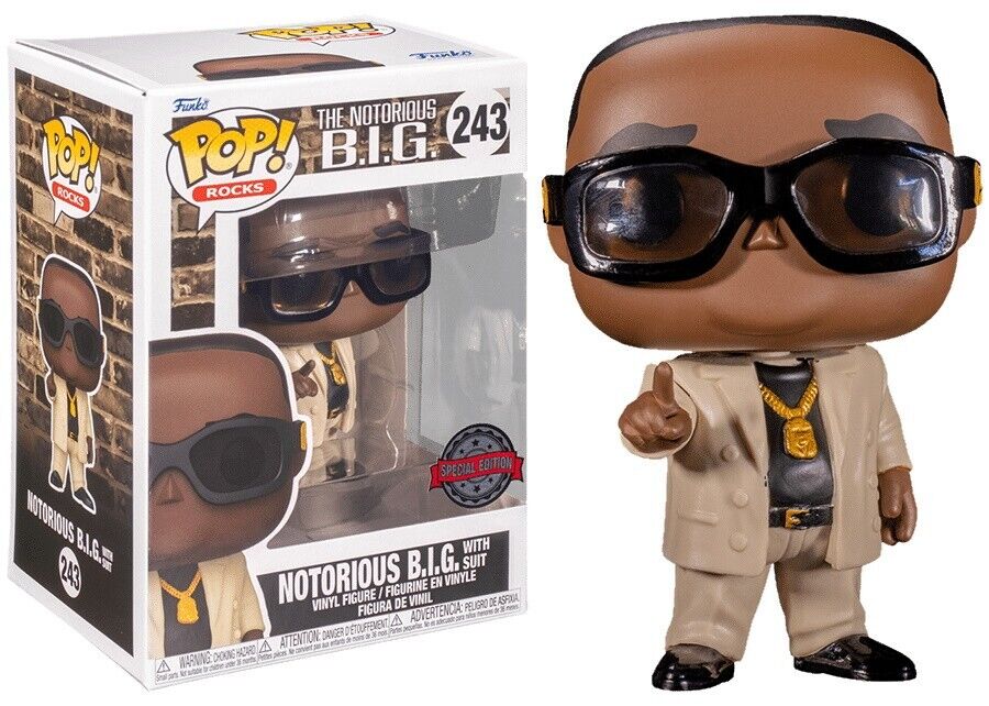 Notorious BIG Biggie with Suit Funko Pop Exclusive Limited Edition Toy Figure
