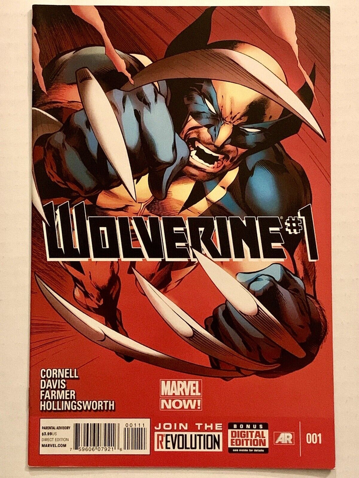 Wolverine #1 (2013) Logan vs Alien Invasion-Alan Davis Art (NM/9.2) -VINTAGE