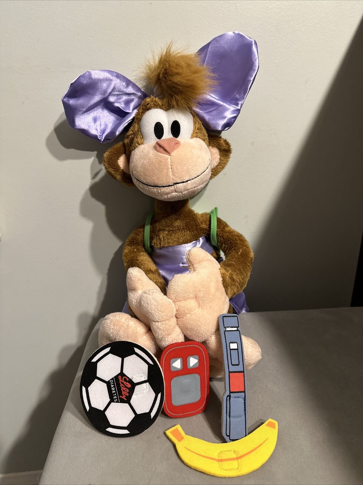 Disney CoCo Type 1 Diabetes Monkey Lilly 18” Plush With Backpack And Accessories