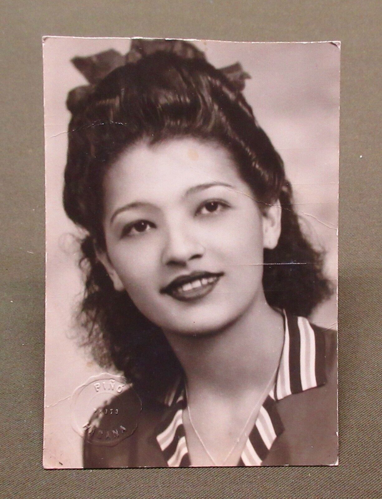 1940s-50s Photo Portrait of Cuban Beauty