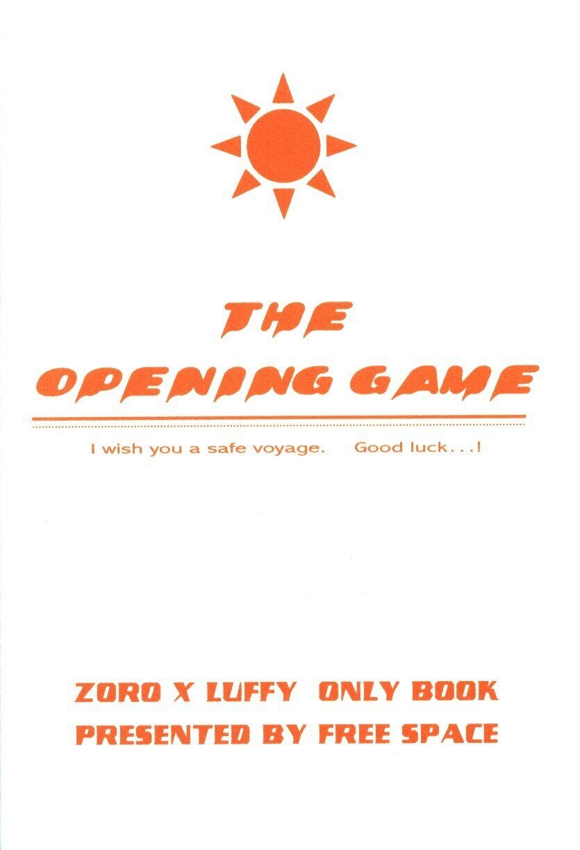 Doujinshi Free space (Kotoro) THE OPENING GAME (One Piece Zoro x Luffy)