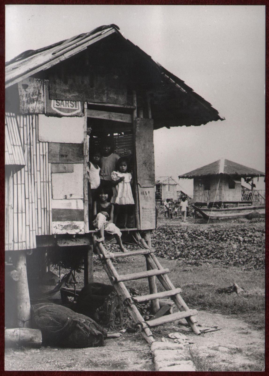 1988 Original Press Photo WHO Environmental Health Philippines Housing Children