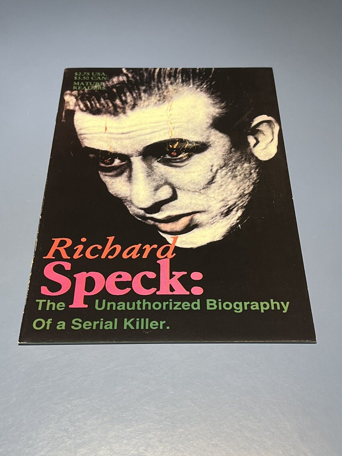 Richard Speck #1 Boneyard Press Comic Book 1993 *HIGH GRADE* Serial Killer Bio