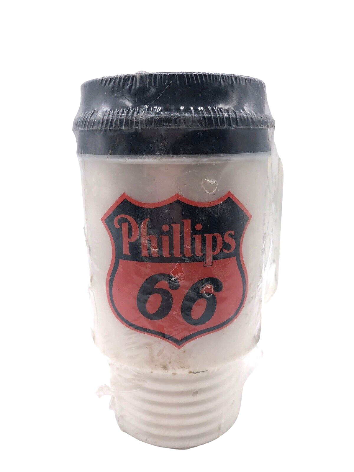 Vtg Phillips Route 66 Plastic Drinking Mug Coffee Cup NEW Sealed RARE Texas