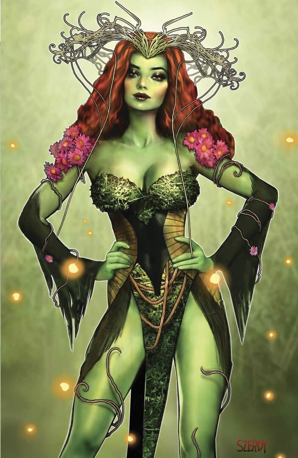 🚨🦇 BATMAN FEAR STATE ALPHA #1 SZERDY Virgin Variant LTD 1000 Poison Ivy