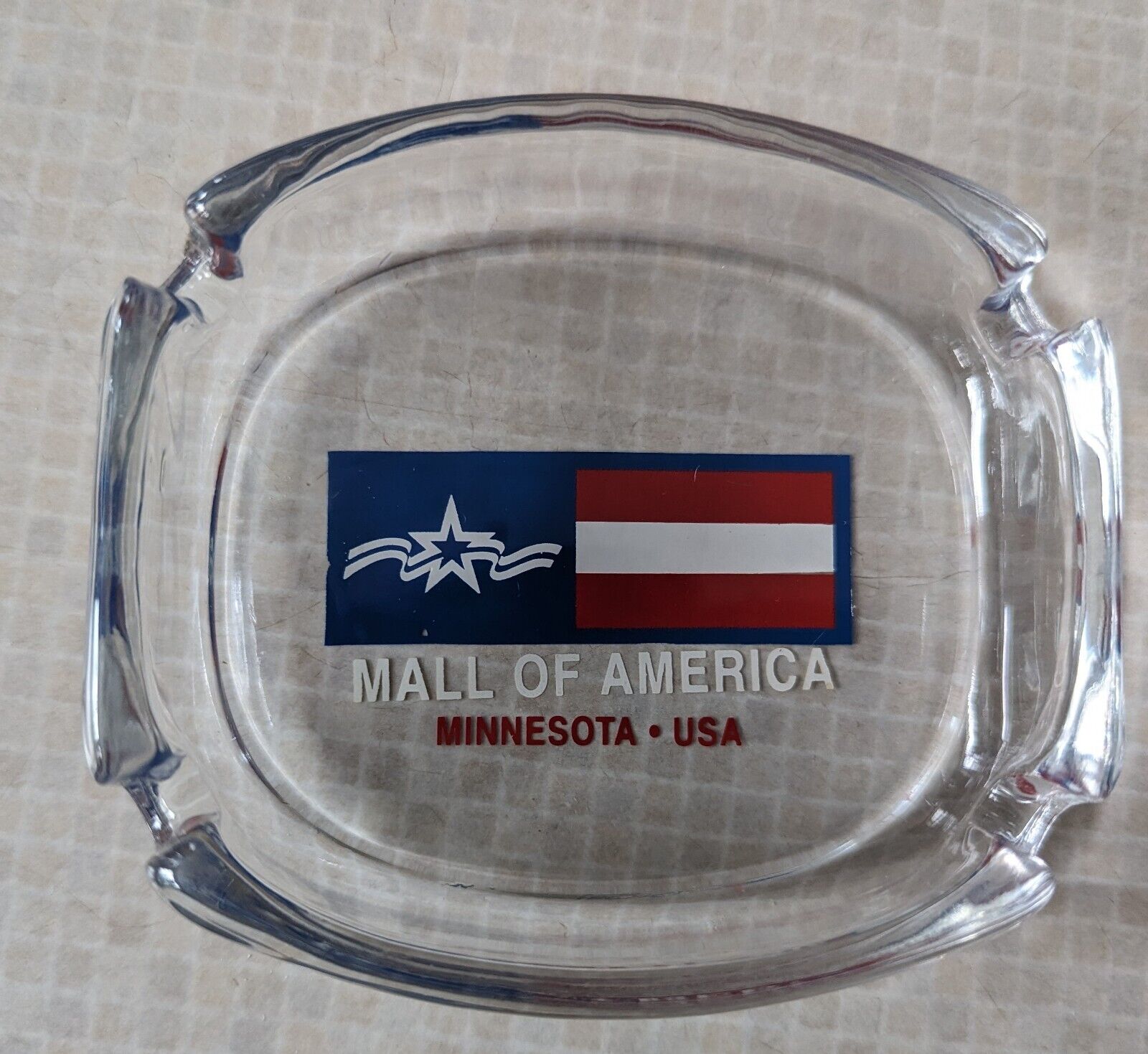 Mall Of America Glass Ashtray Minnesota