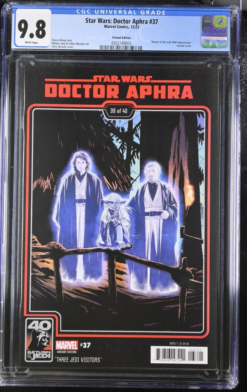 Star Wars Doctor Aphra #37 CGC 9.8 Sprouse Return of the Jedi Var Marvel 2023