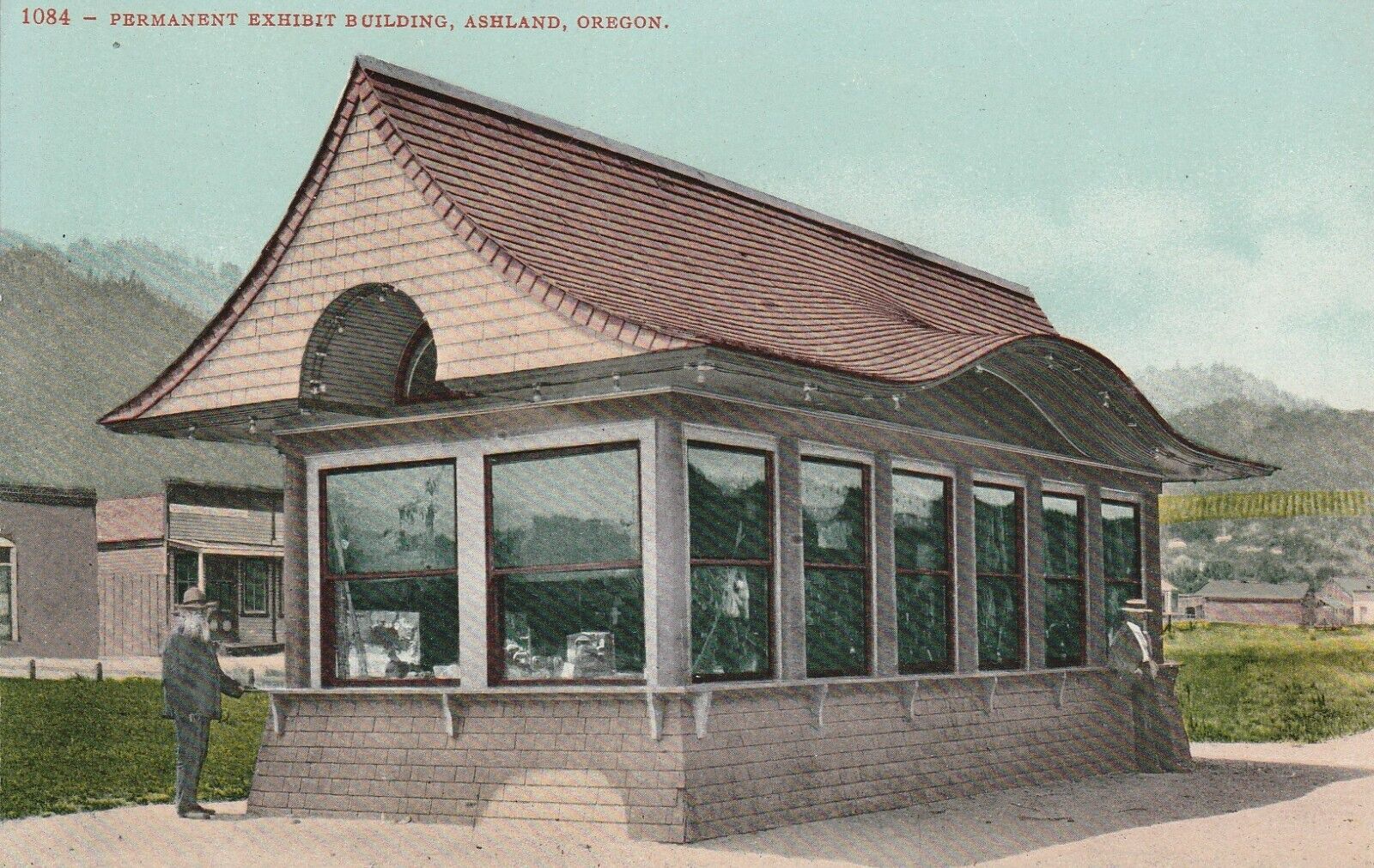 PERMANENT EXHIBIT BUILDING Ashland Oregon UNP Vintage OR DB Postcard