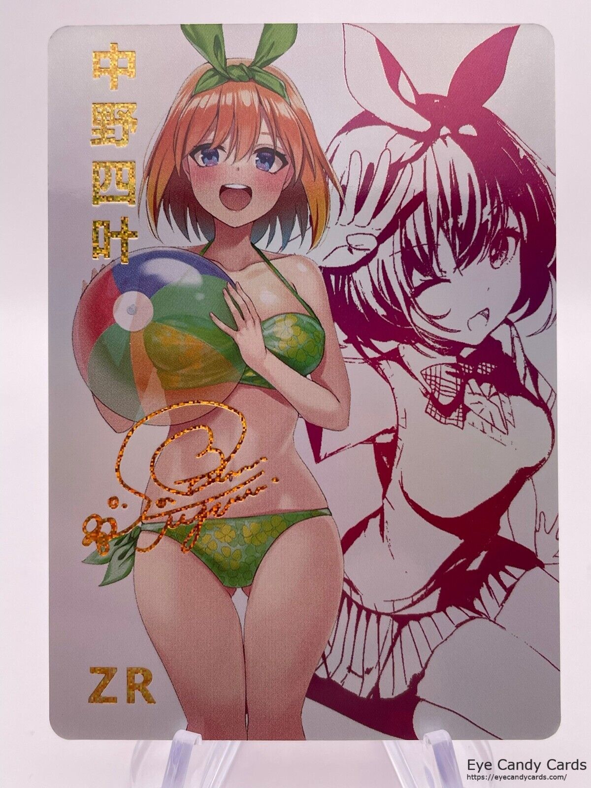 Yotsuba Nakano Signature Waifu ZR Card Anime Goddess Story CCG NM Quintuplets