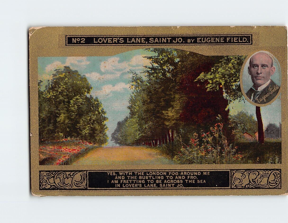Postcard Lover\'s Lane Saint Jo. by Eugene Field