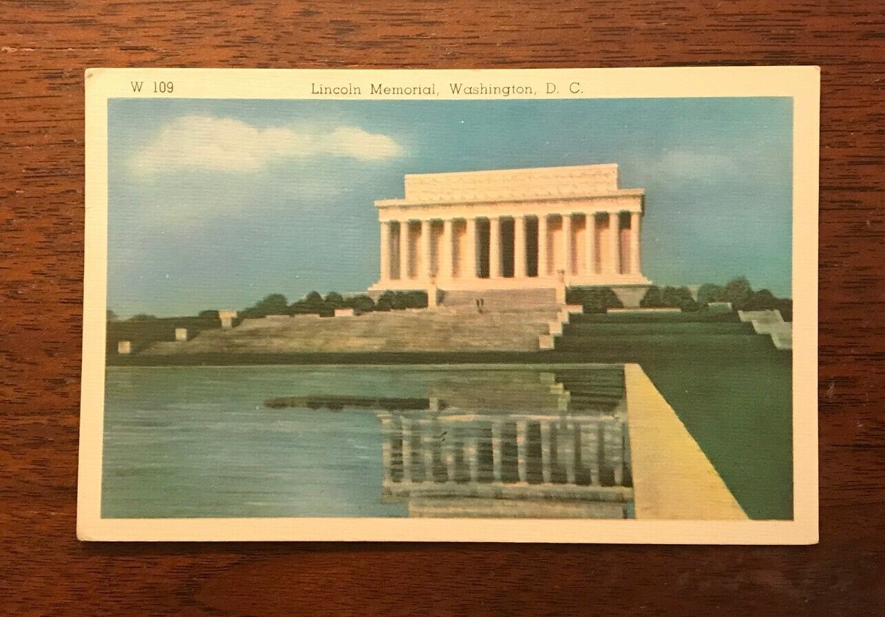 Washington DC, Lincoln Memorial, Postcard, Not Used