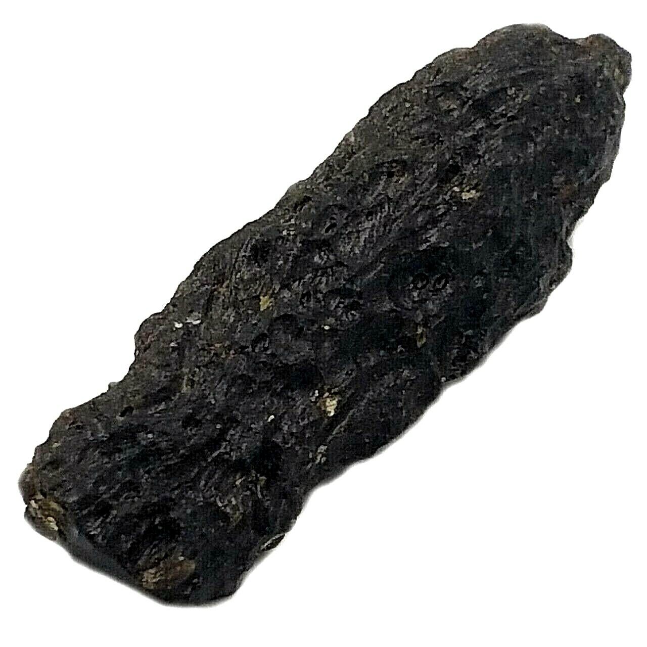 Meteorite black tektite space rock perfect rods stone original rough charm 