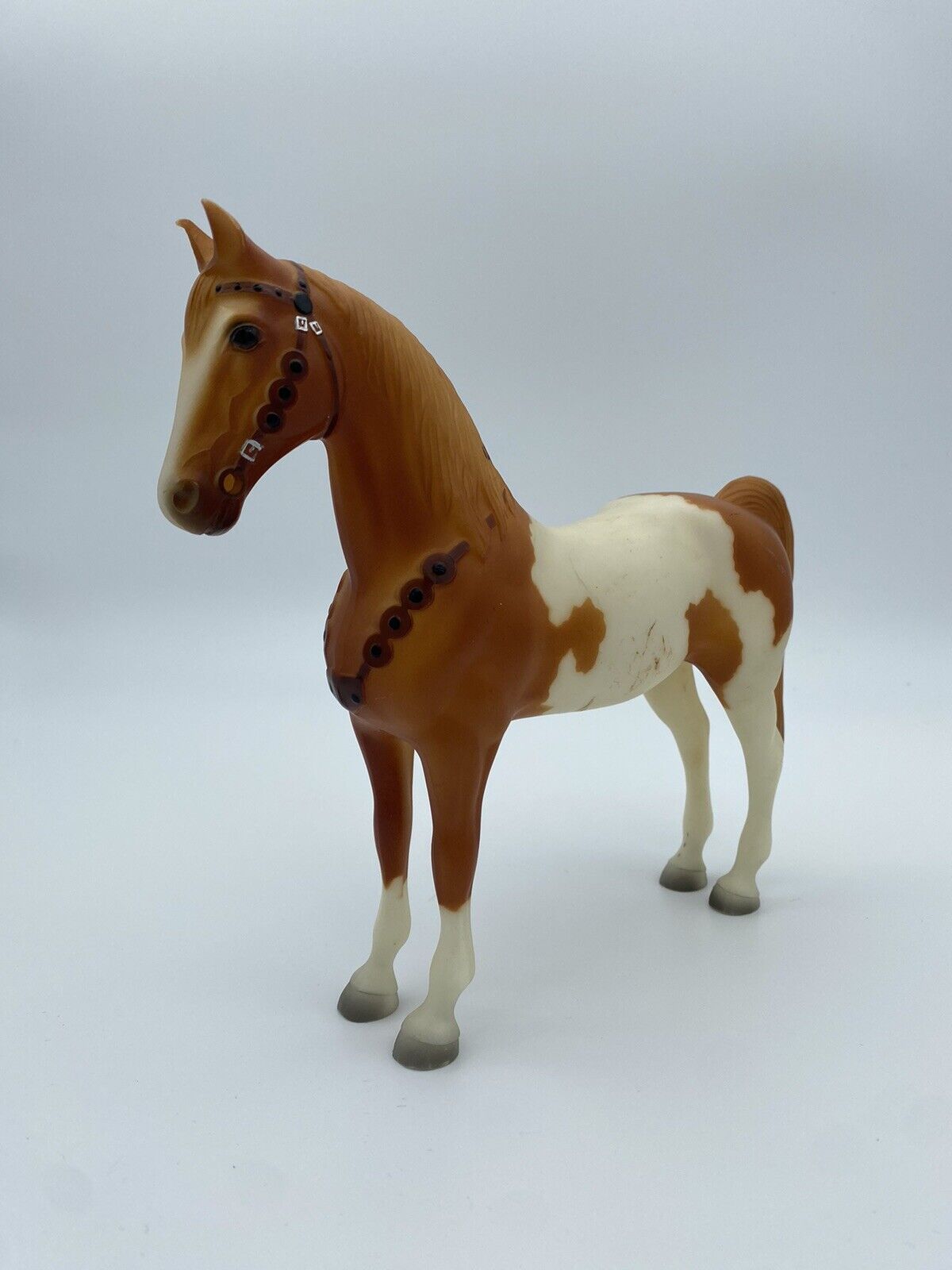Breyer Davy Crockett Chestnut Pinto Western Pony, No Chains Vintage