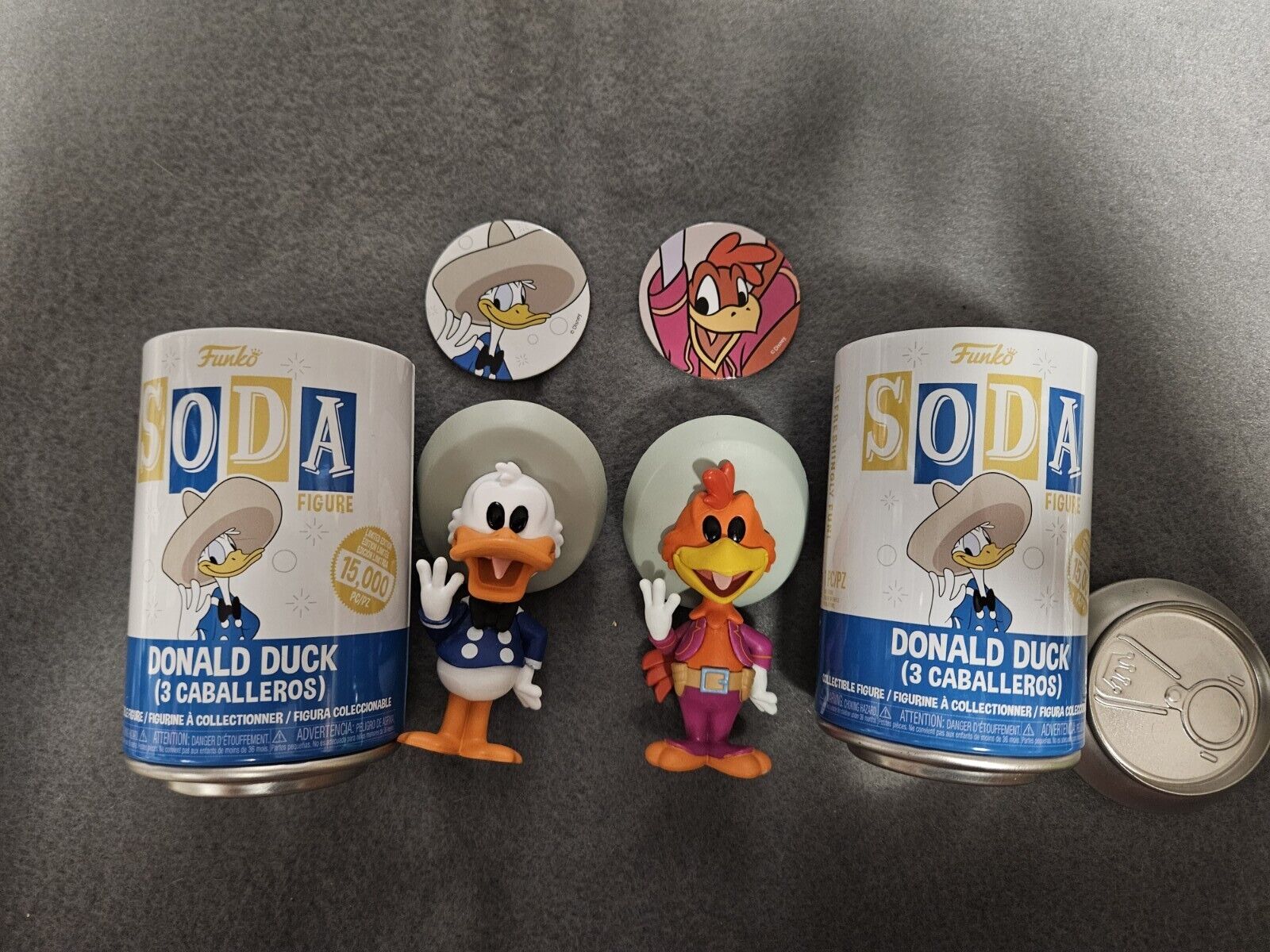 Funko Soda Disney Tres Caballros Panchito Chase 1/1250 With Donald Soda