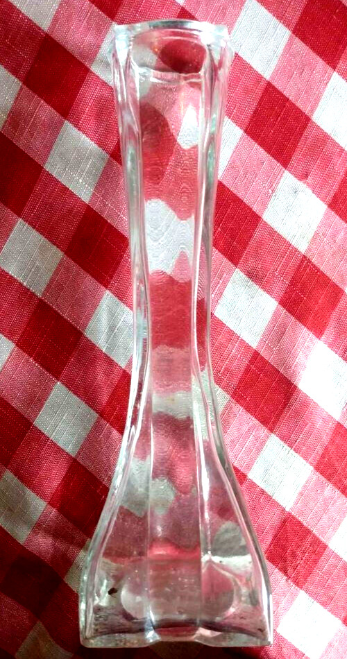 Vintage Europa 1986 profile 1409 clear glass bud vase