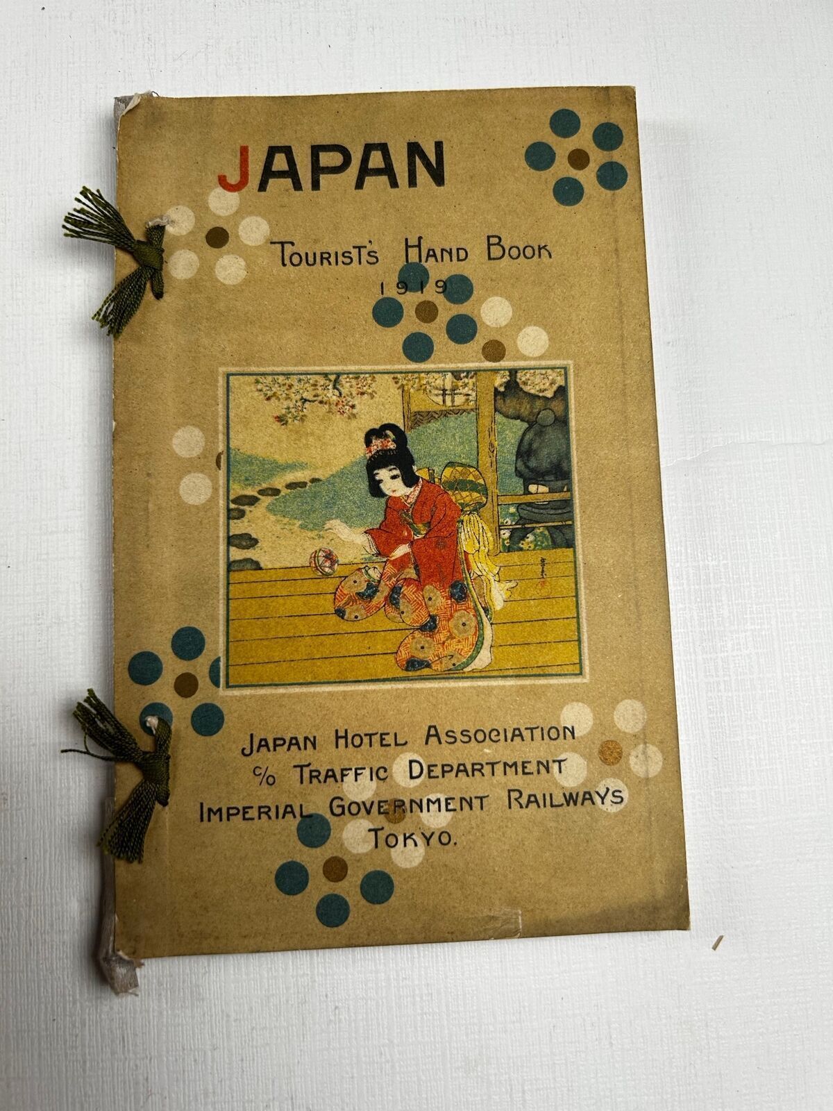 Japan Tourists\' Handbook 1919 Japan Hotel Assoc Imperial Government Railways 