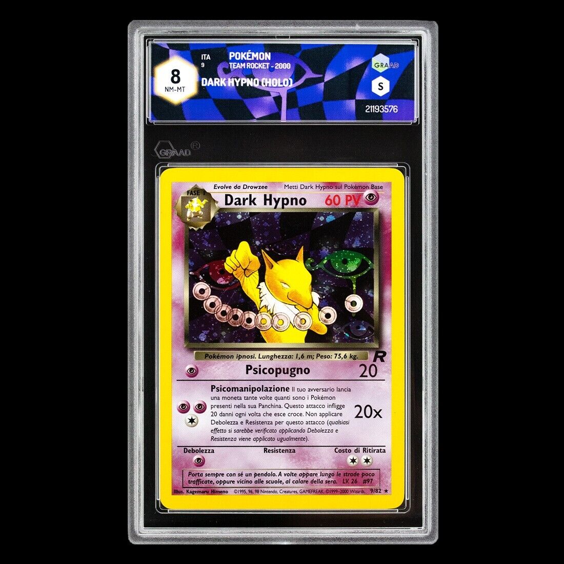 Pokémon Card - Dark Hypno 9/82 - Team Rocket 2000 - NM/MT 8