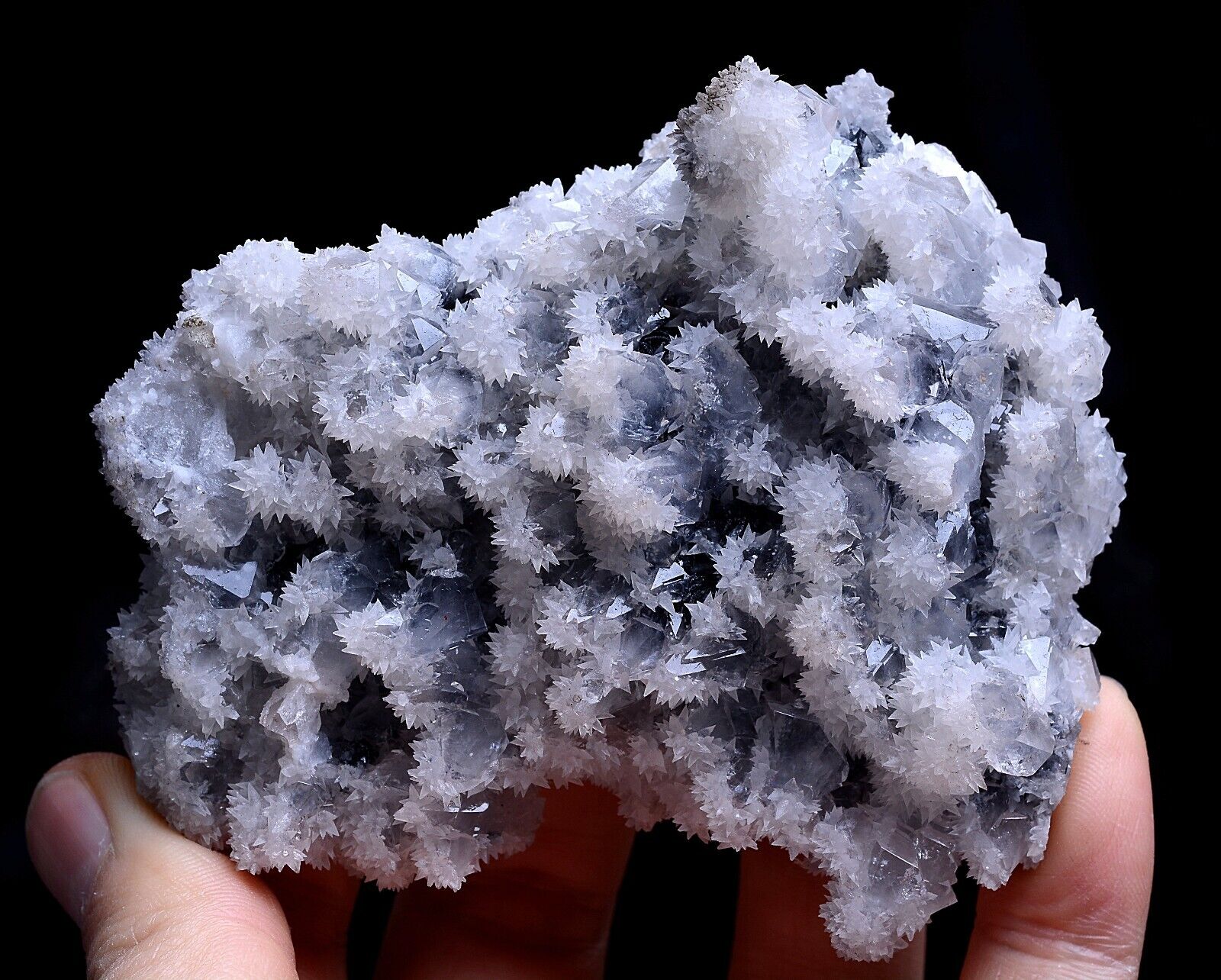 161g Natural Transparent Rare Species “snow” Crystal Cluster Mineral  Specimen