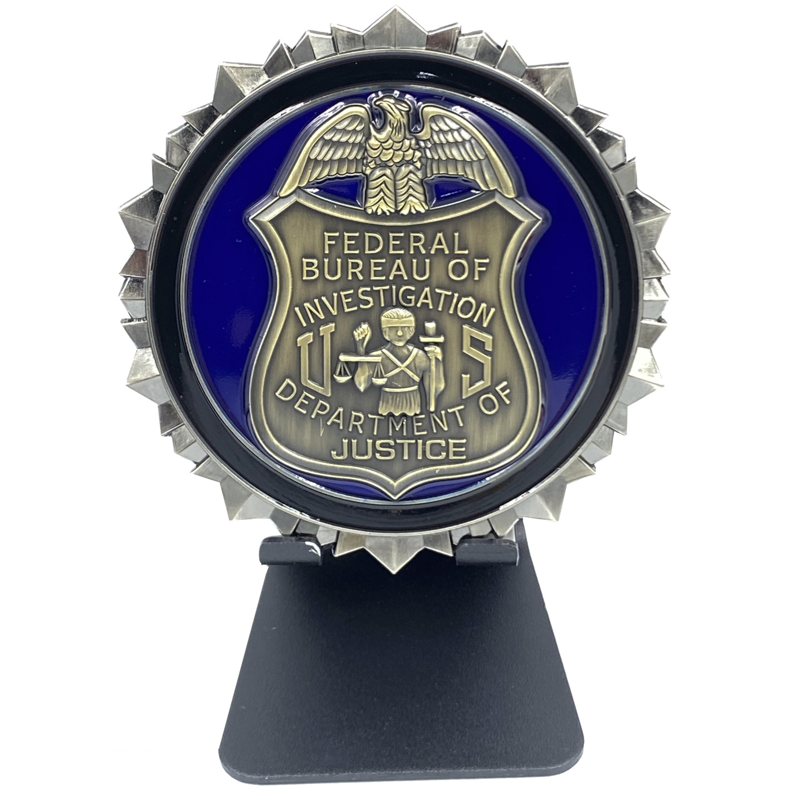 FBI Challenge Coin Special Agent Intel Analyst Federal Thin Blue Line EL9-005