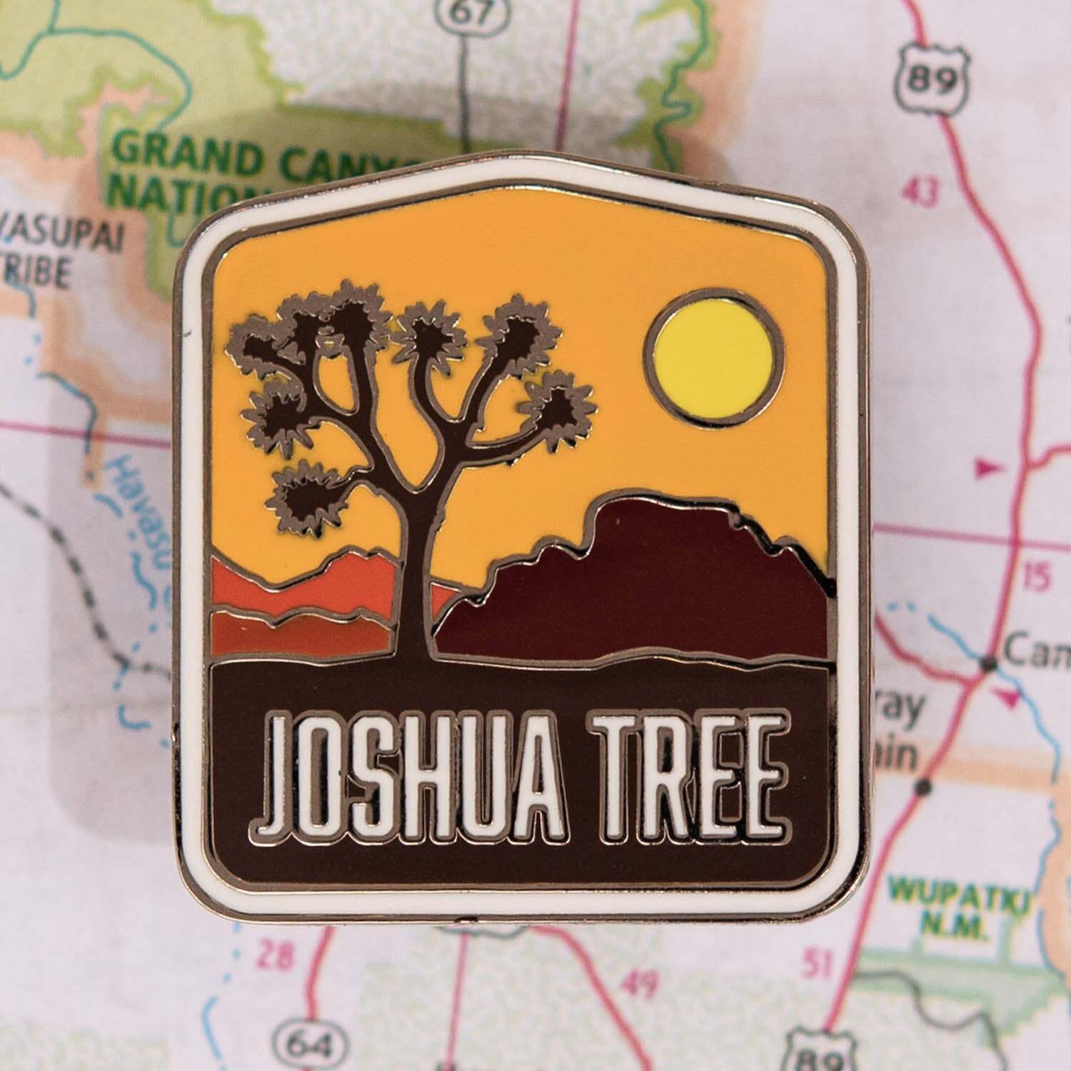 Joshua Tree Enamel Travel Pin - Gift or Souvenir