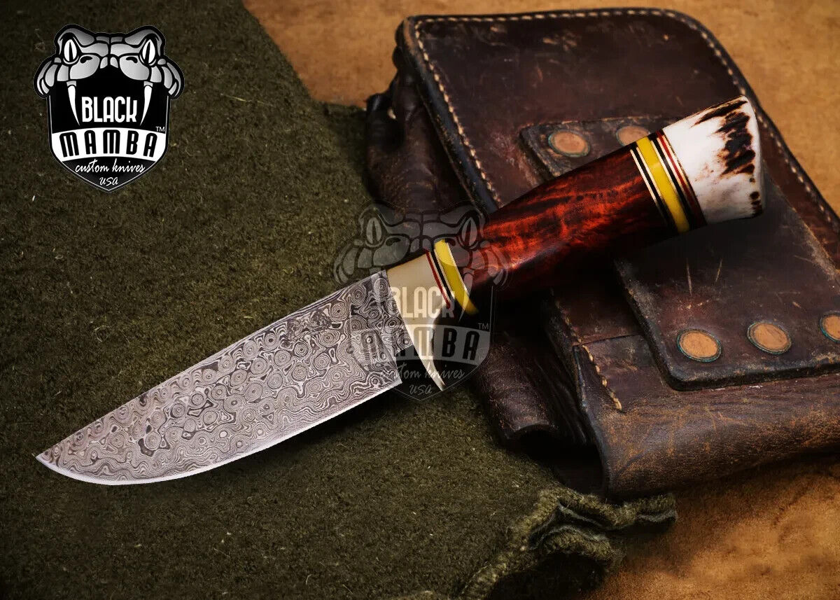 Red Diamond Knife 11.2 in Long 6 in Blade 9.5 Ounce Damascus Blade Hunting Knife