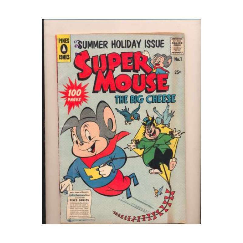Supermouse: The Big Cheese #1 in Very Good condition. Pines comics [w/