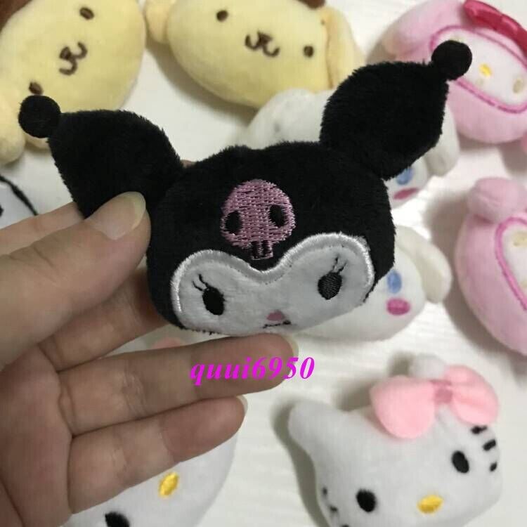 20pcs Kuromi My Melody Cinnamoroll Hello Kitty Plush Doll Jewelry Accessories